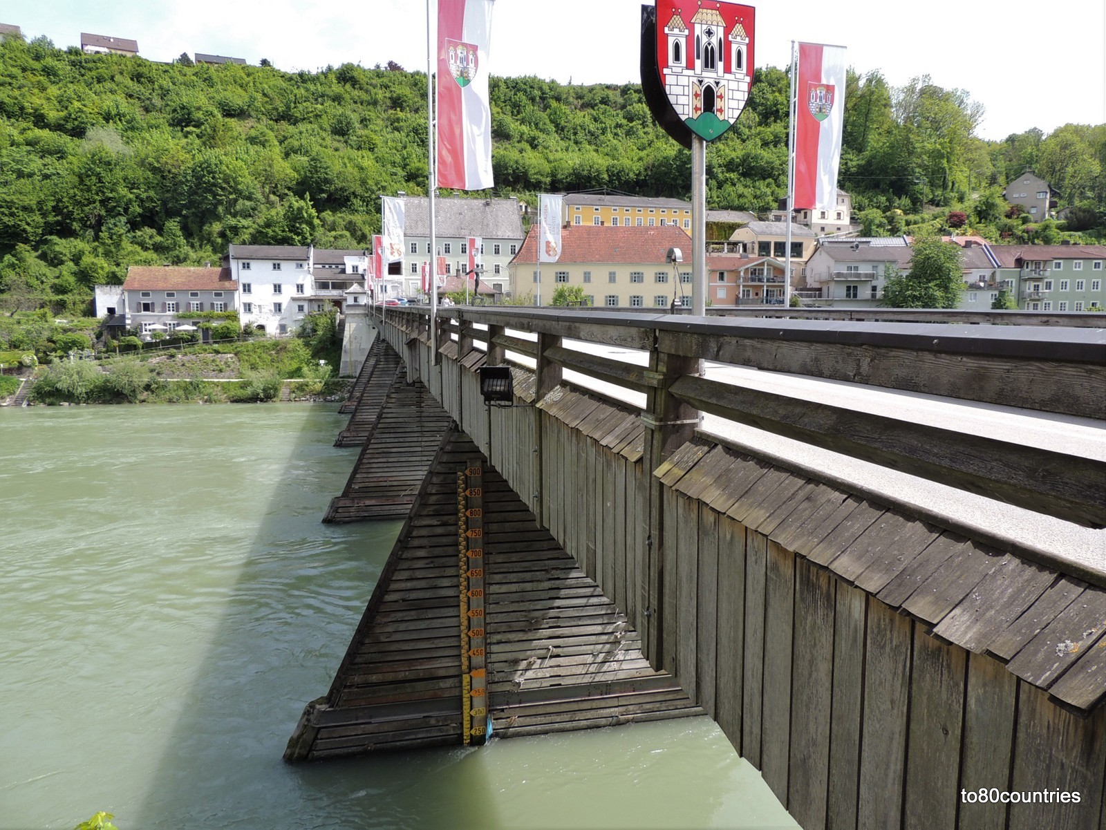 Burghausen - Alte Brücke über die Salzach