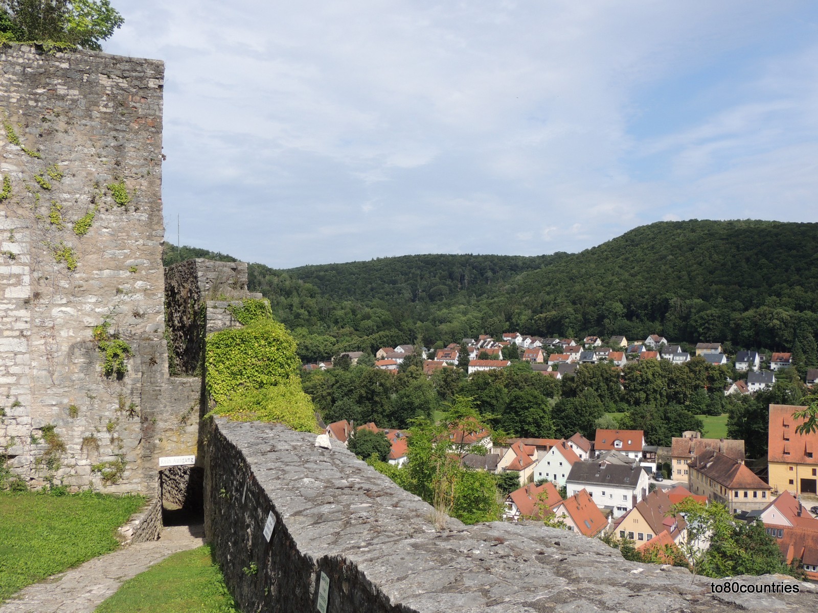 Blick von Burg Pappenheim auf die Stadt