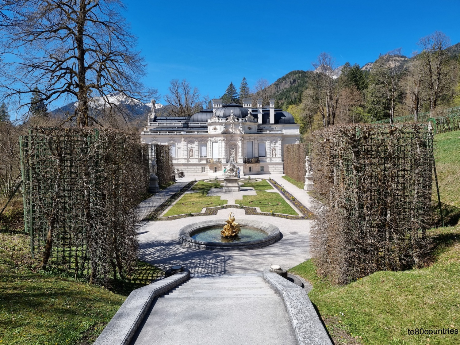 Schloss Linderhof - Ostansicht