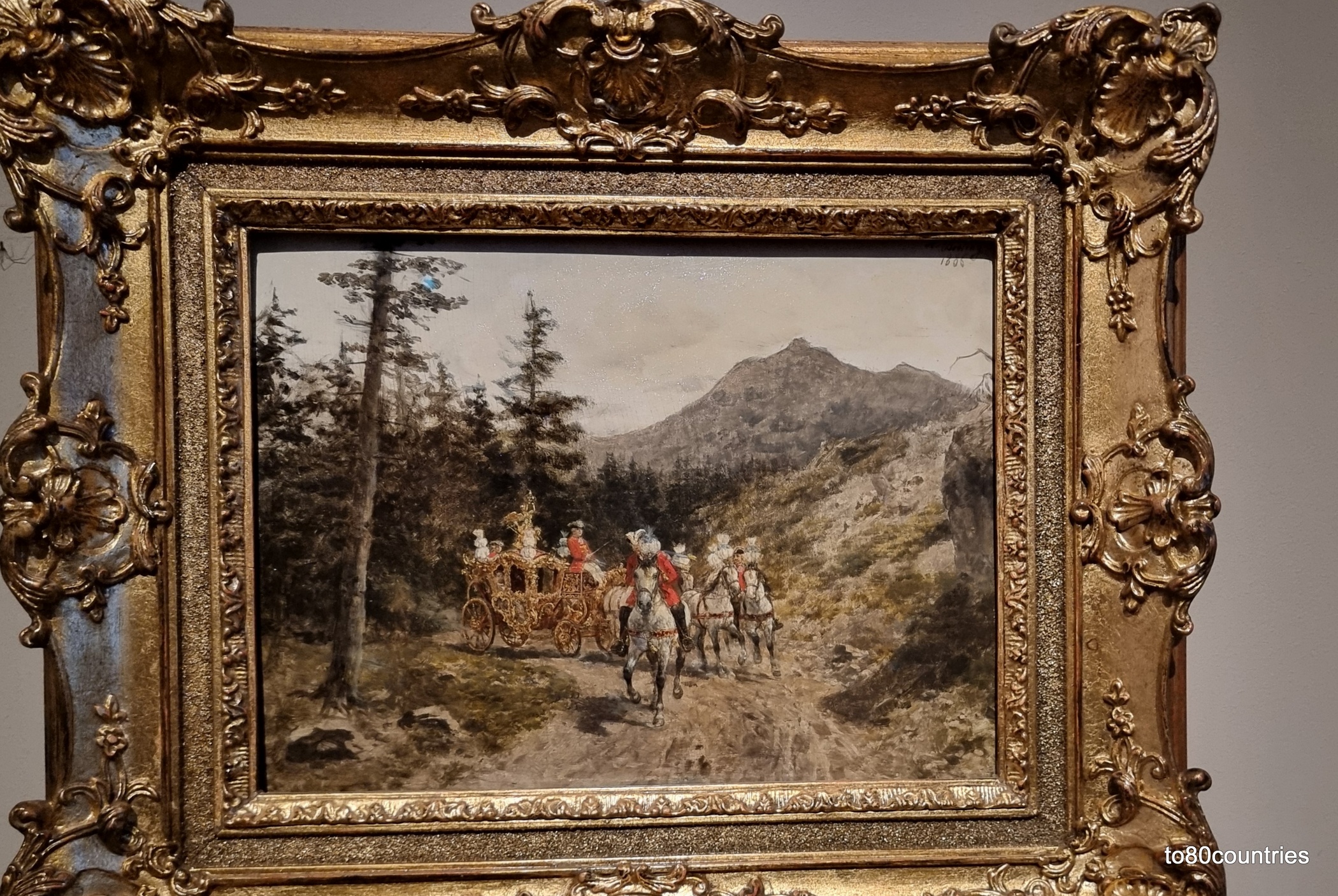 Kleiner Galawagen mit Ludwig II. bei Linderhof