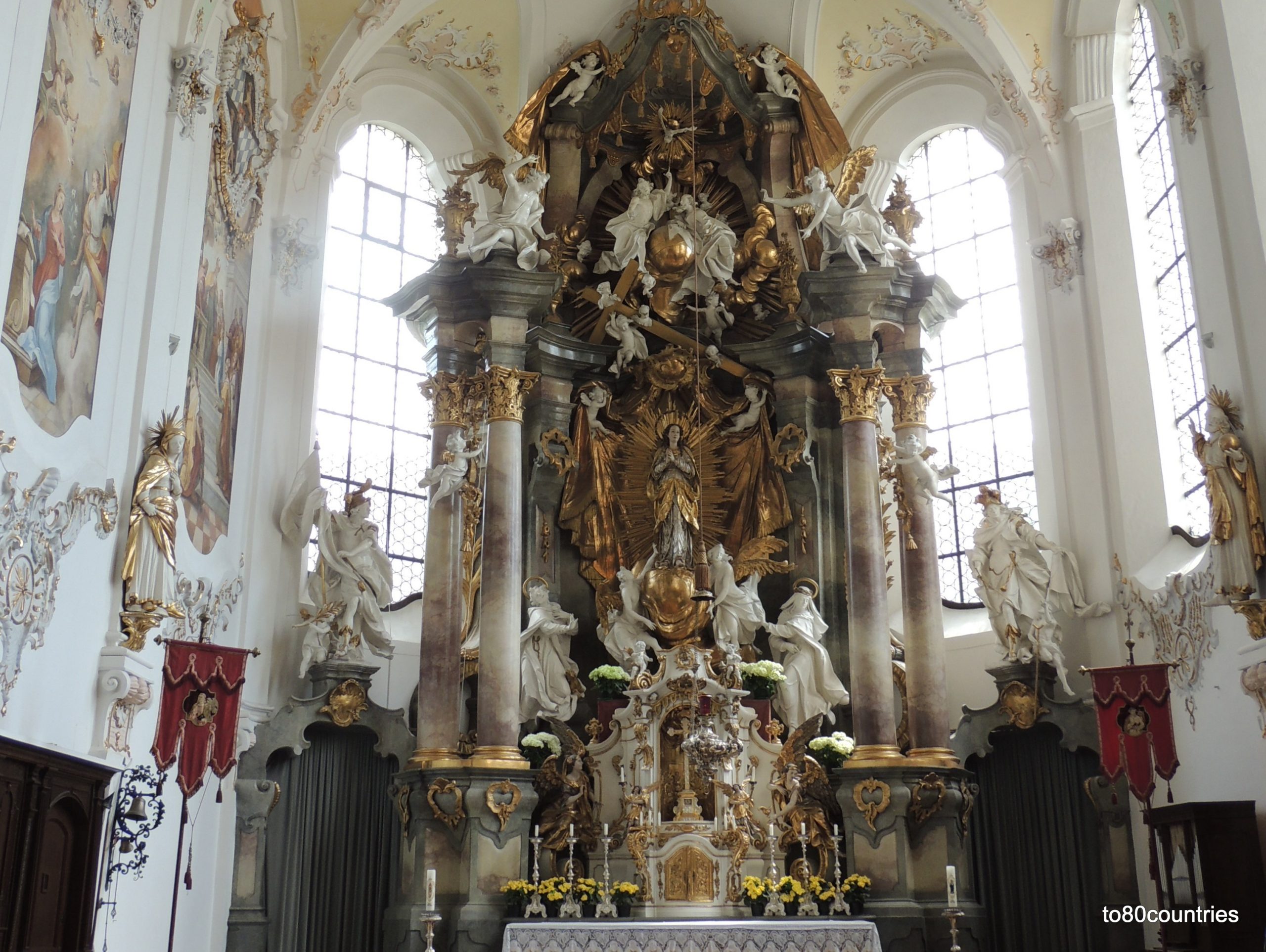 Pfarrkirche Mariä Himmelfahrt in Schongau - Hochaltar von Franz Xaver Schmädl