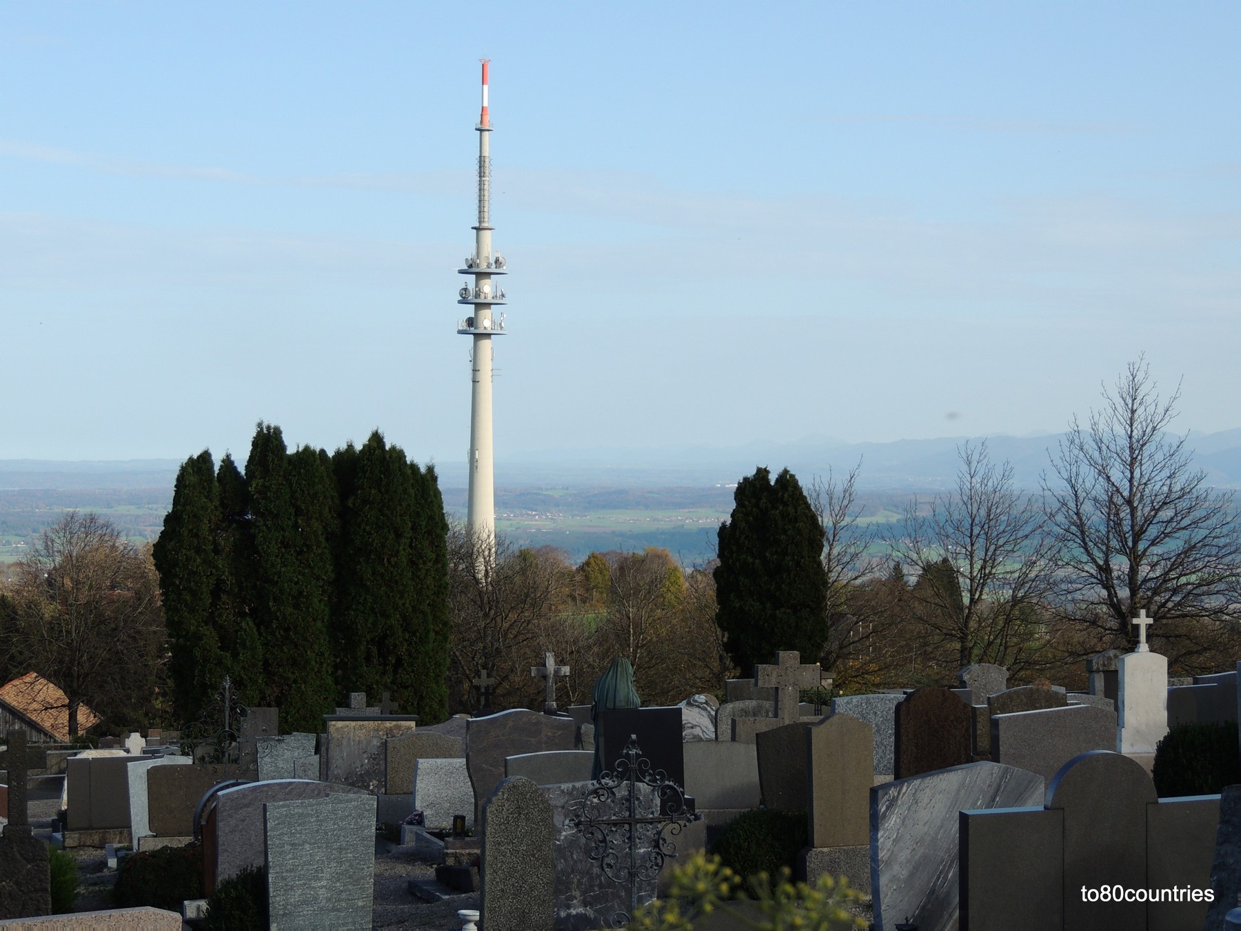 Hoher Peißenberg - Friedhof und Sendemast