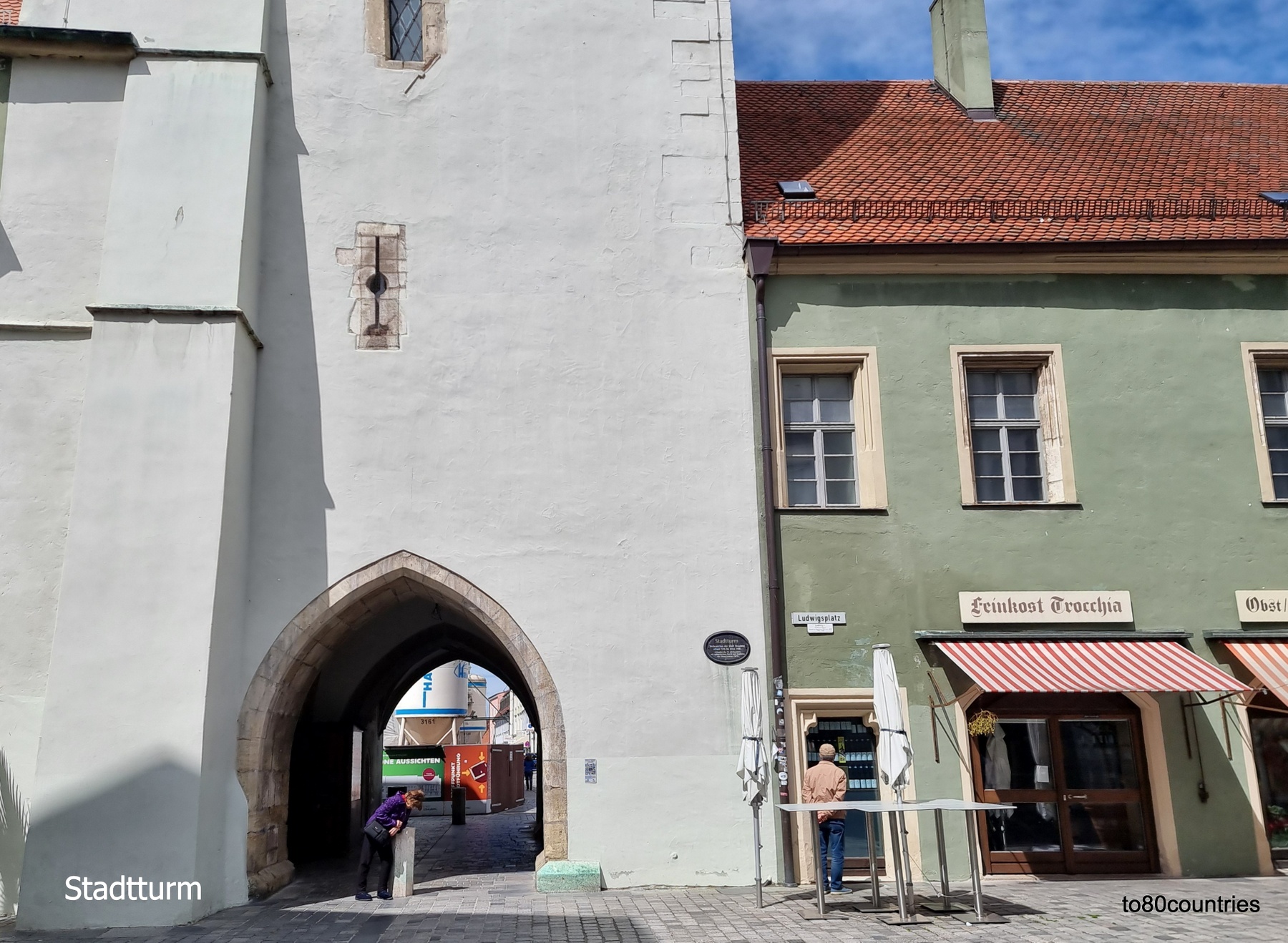 Stadtturm Straubing mit Anbauten
