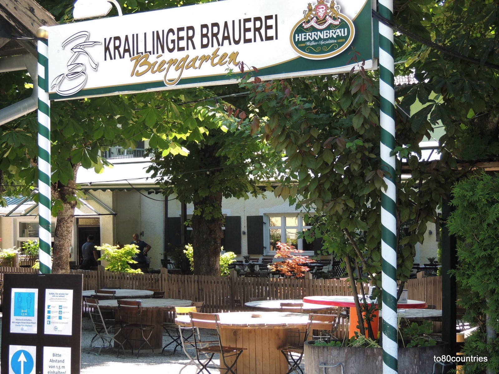 Biergarten "Kraillinger Brauerei" an der Würm