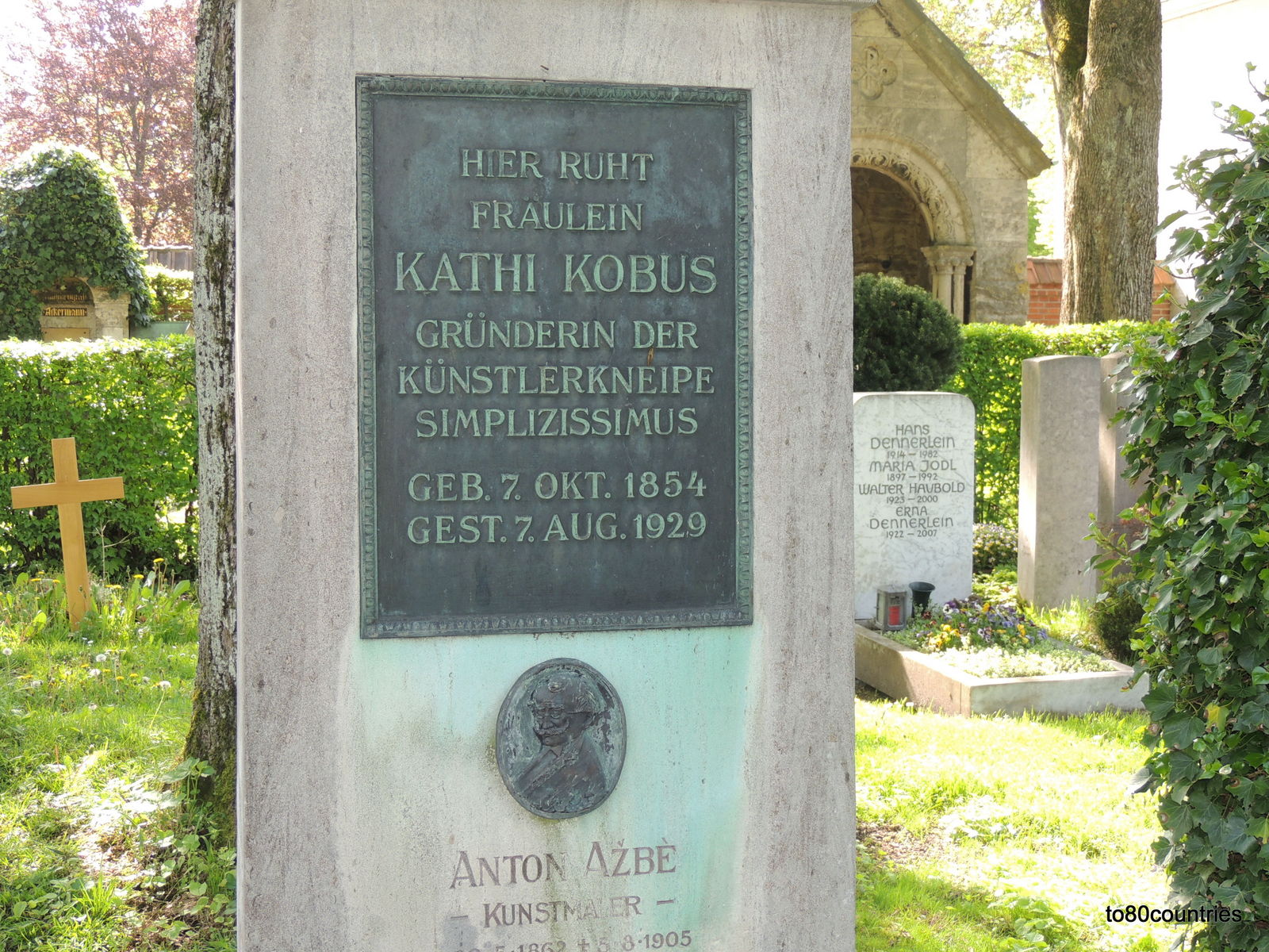 Prominentengräber: Kathi Kobus - Nordfriedhof München