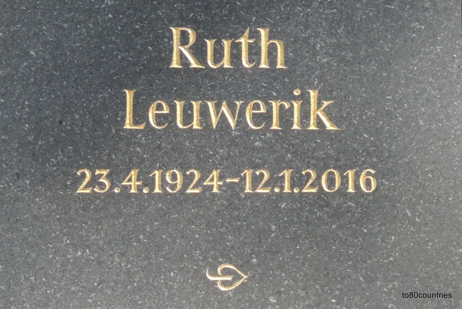 Prominentengrab Ruth Leuwerik - Friedhof Nymphenburg - München