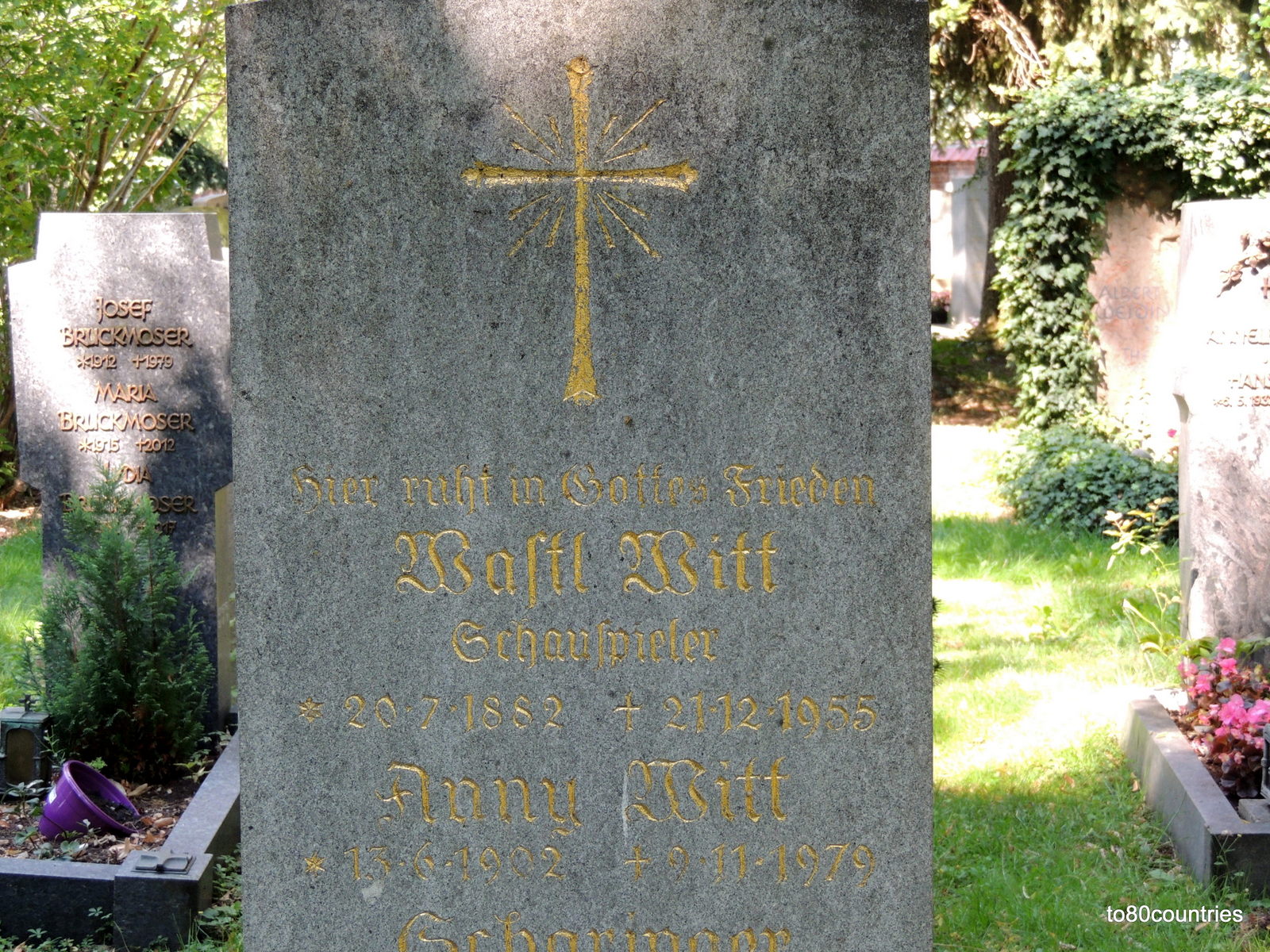 Prominentengräber: Wastl Witt - Ostfriedhof München