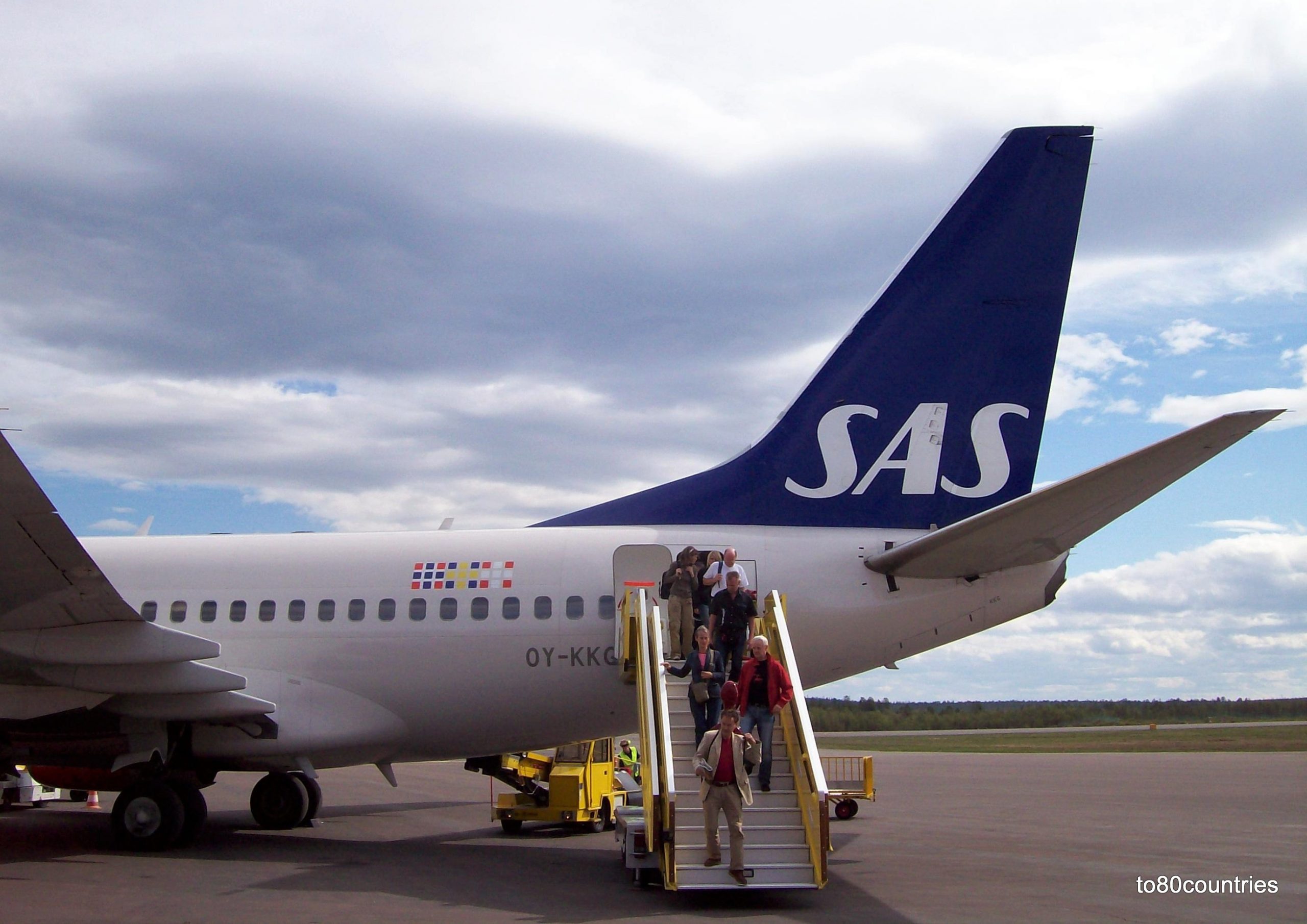 SAS Flug SK 1045 Kiruna - Stockholm