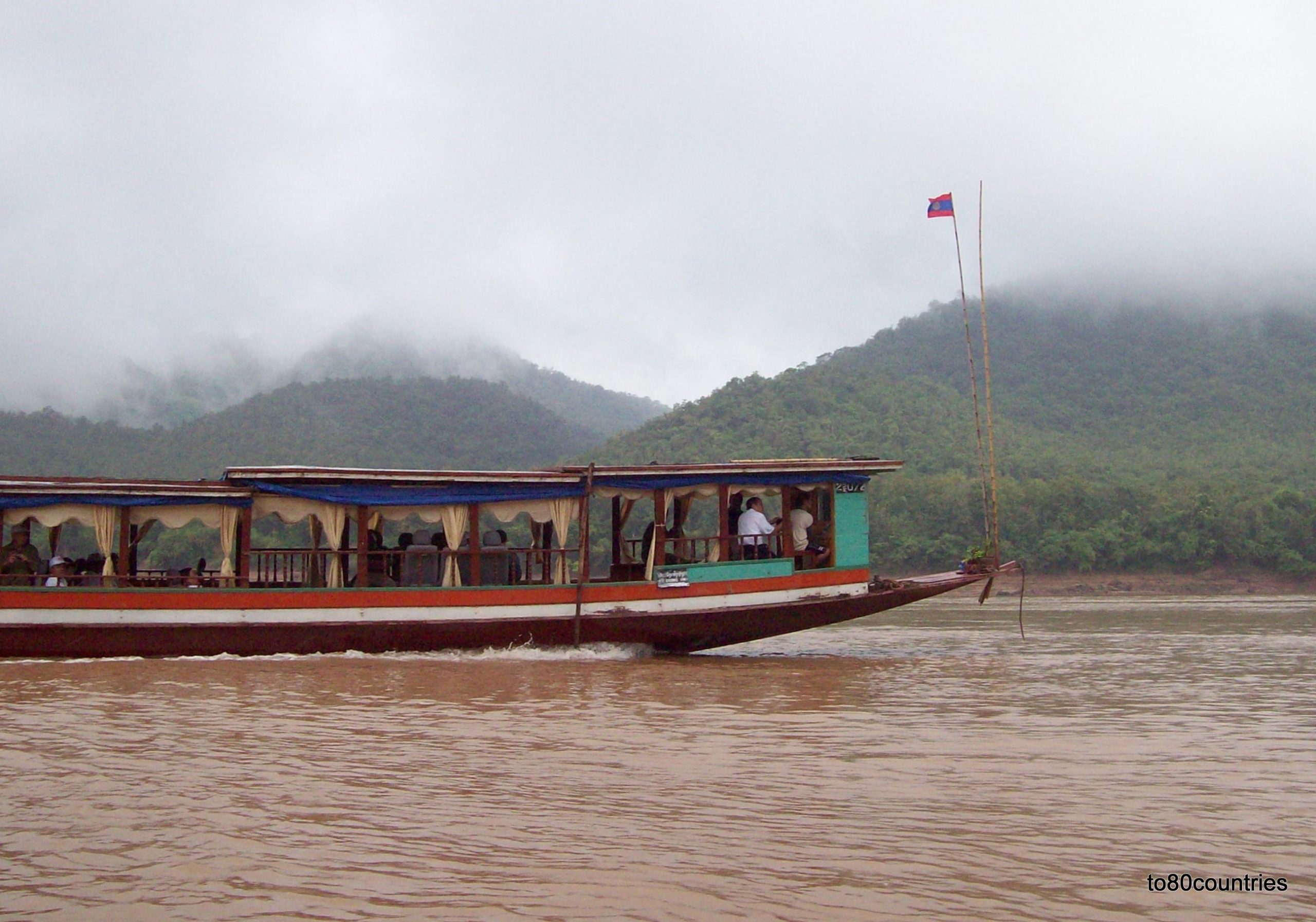 Flussboot auf dem Mekong - Laos