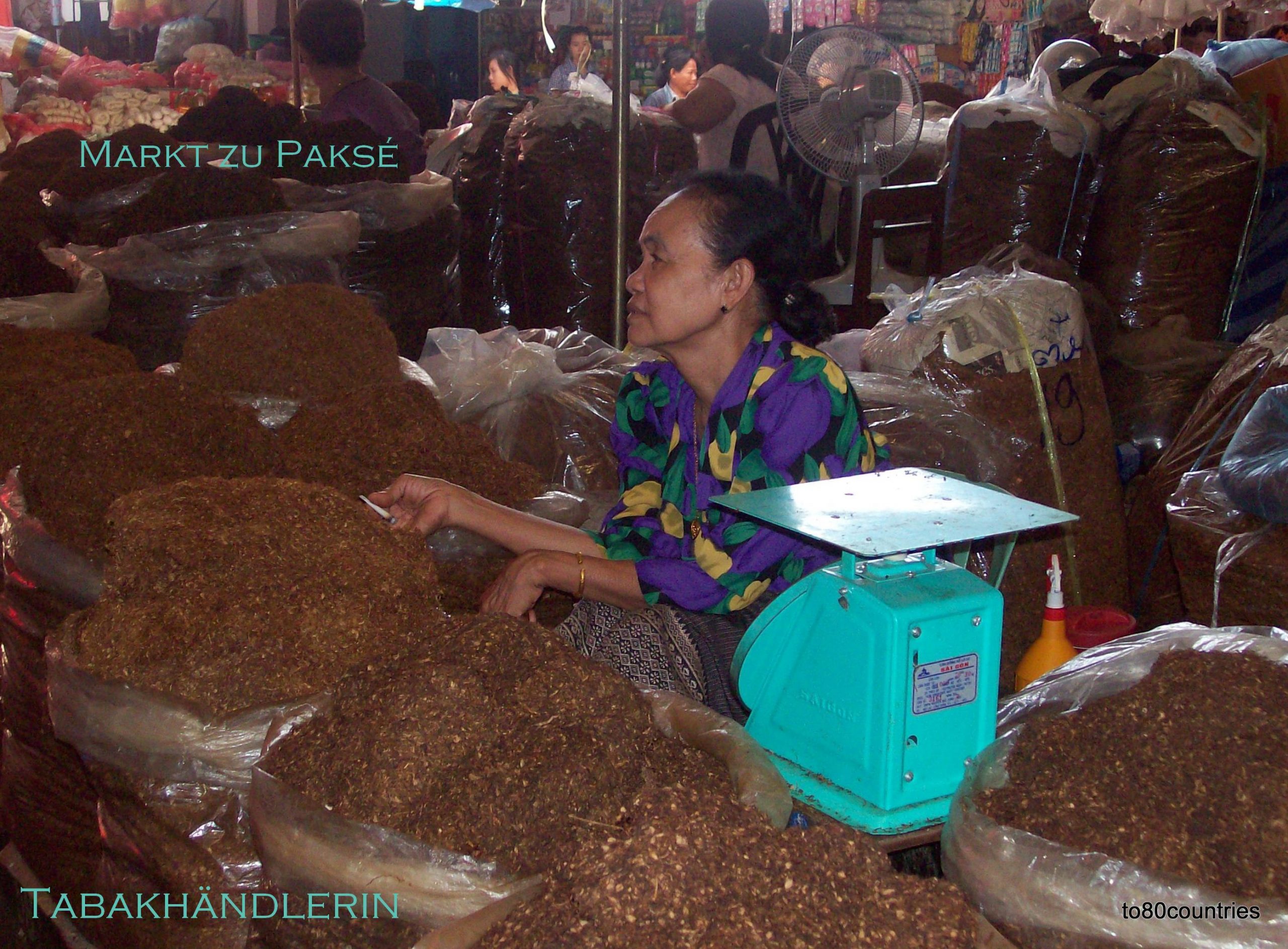 Markt von Paksé - Laos