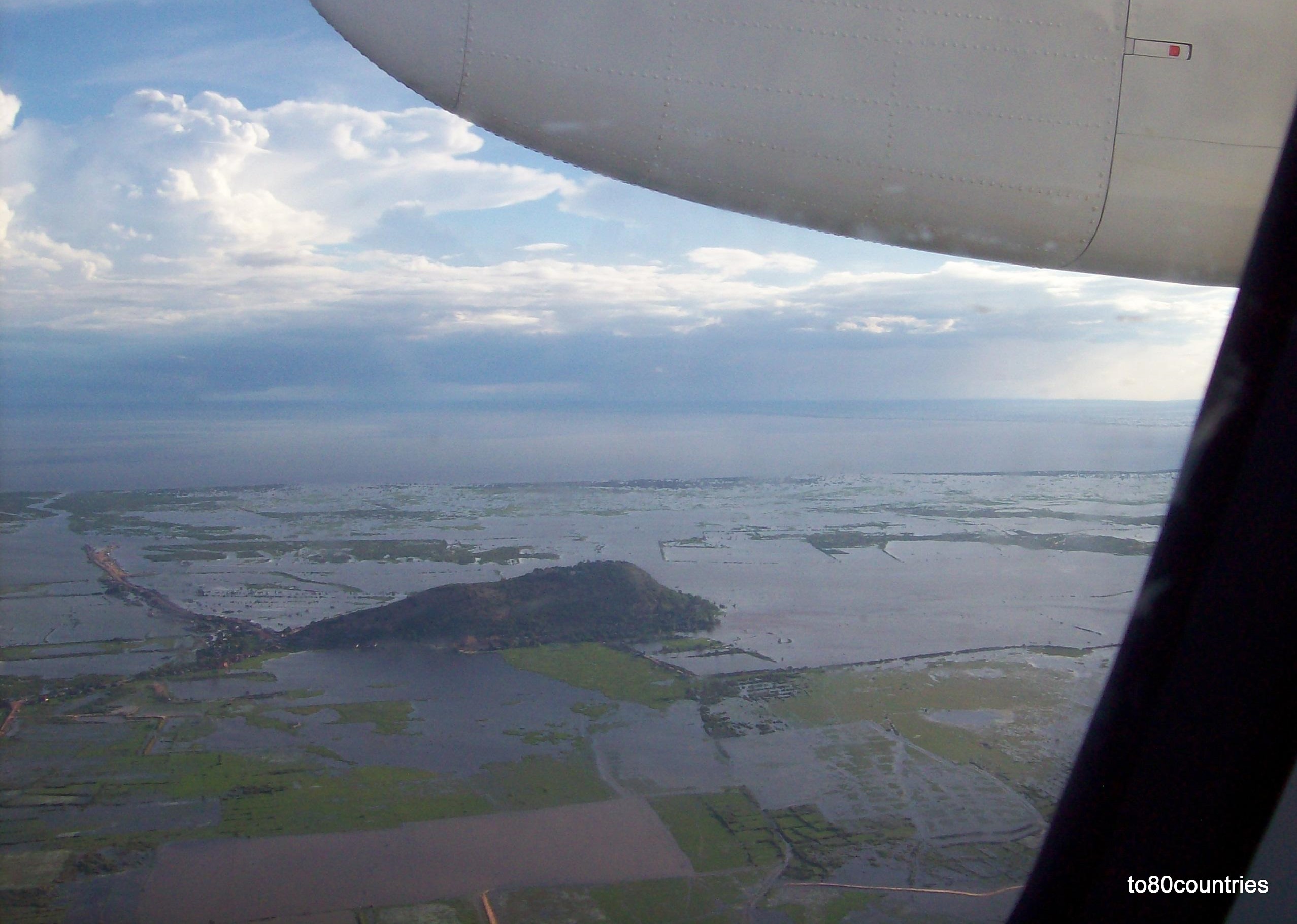 Der Tonle-Sap-See aus der Luft