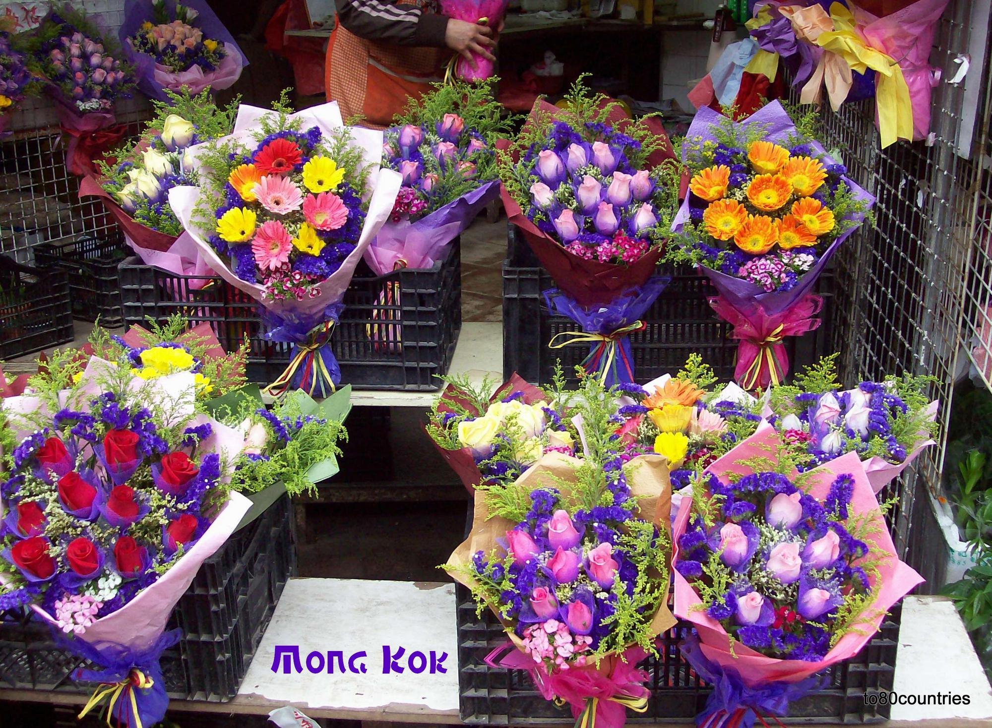 Blumenmarkt in Mongkok