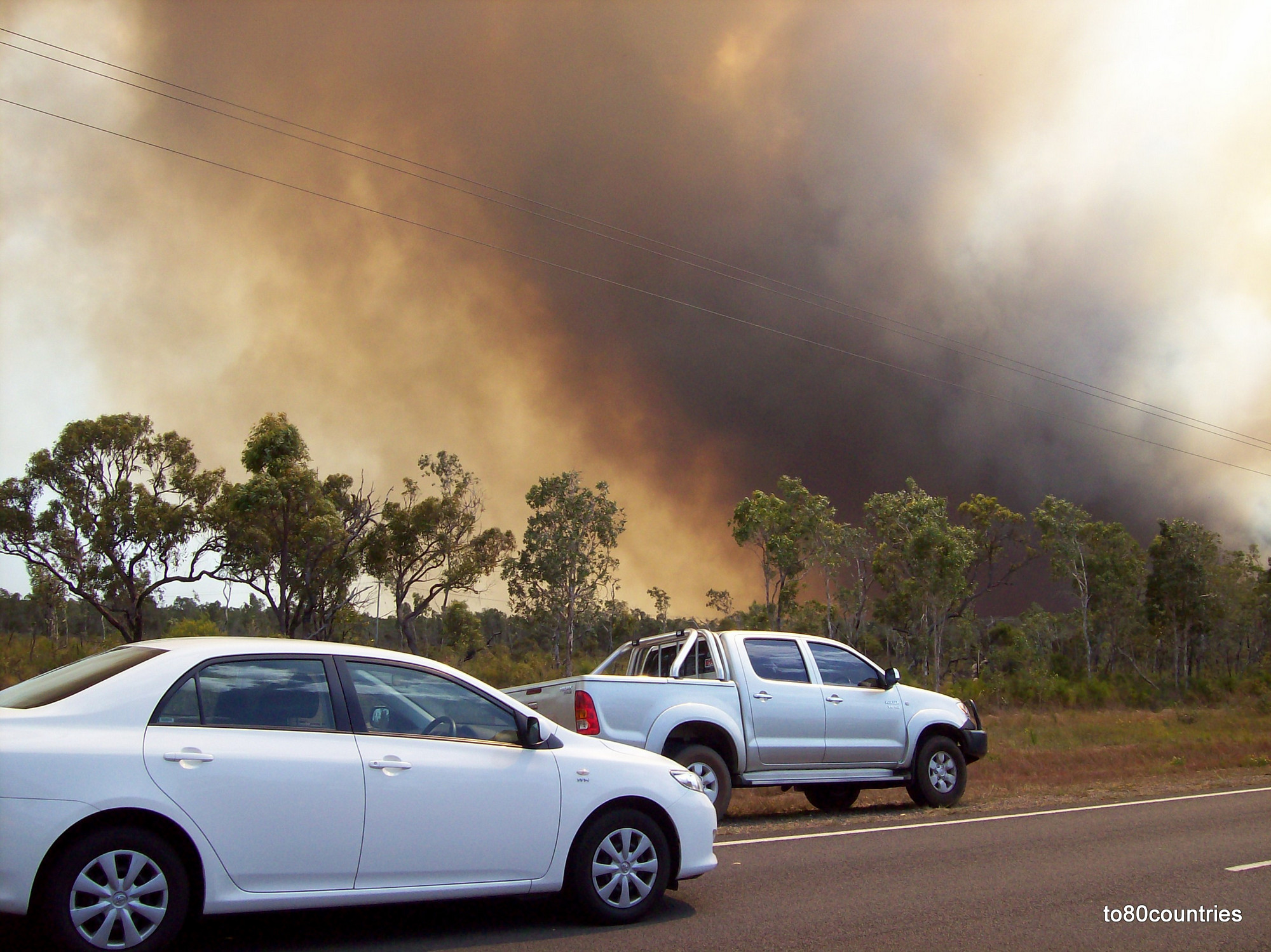 Buschfeuer in Queensland
