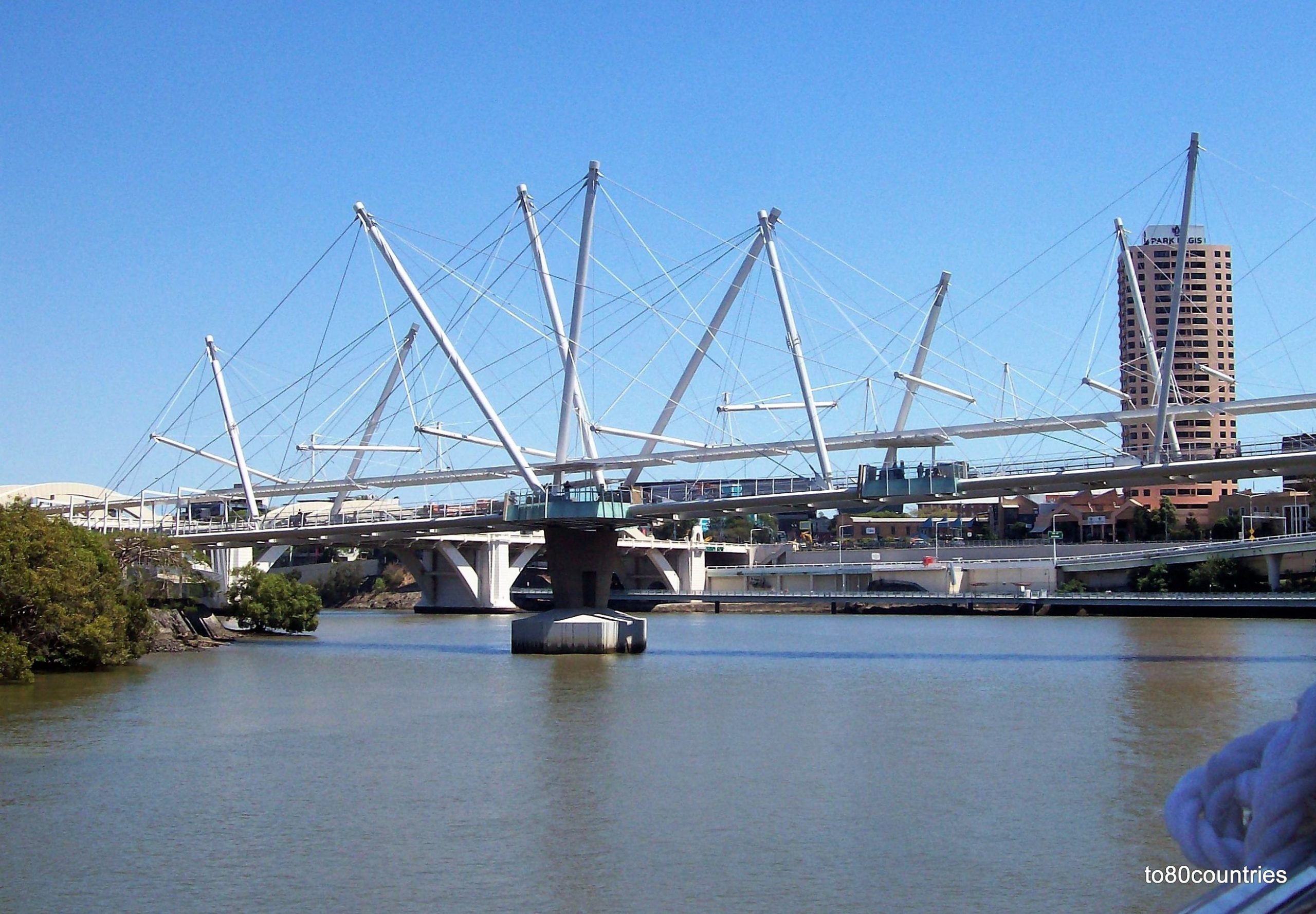 Kurilpa Bridge über den Brisbane River