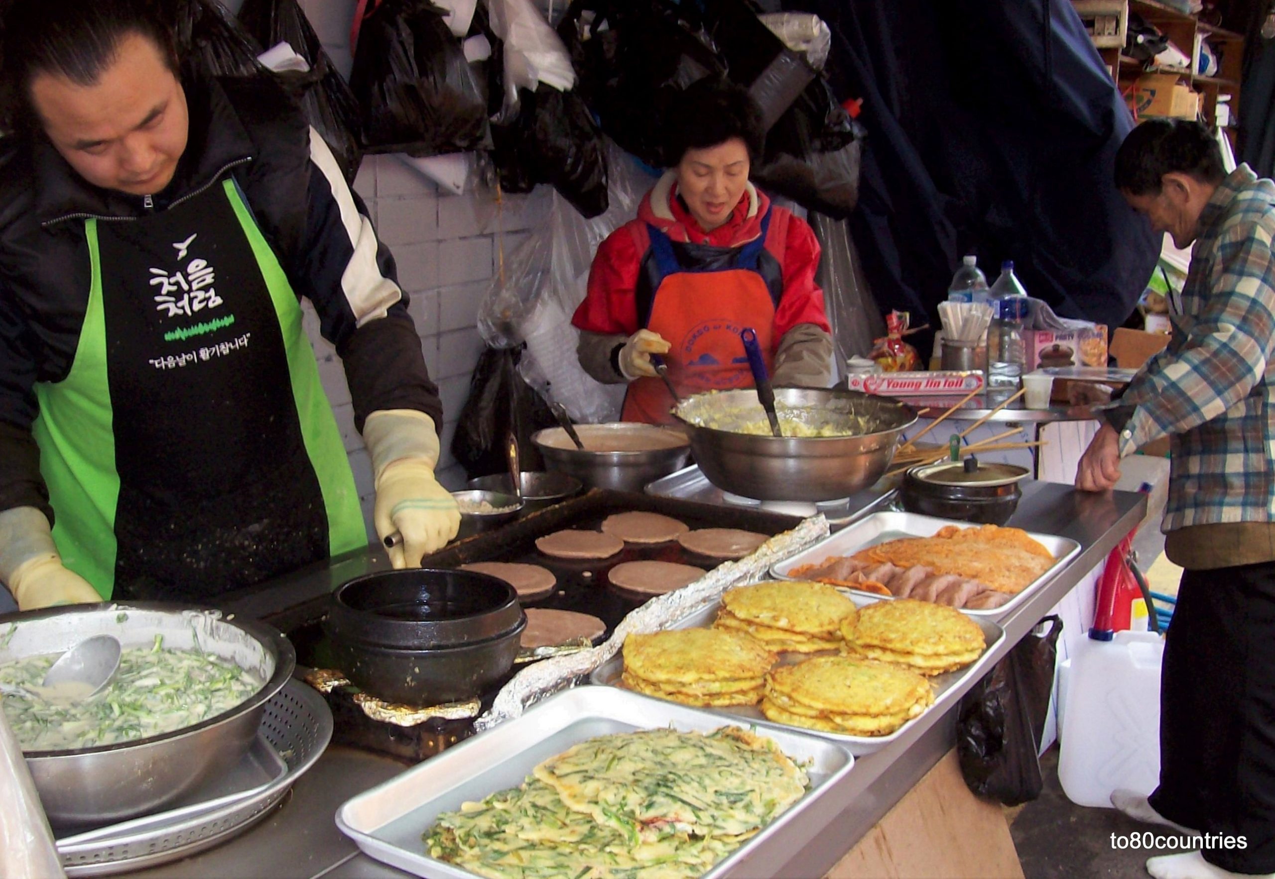 Verkaufsstand für für koreanische Omeletts