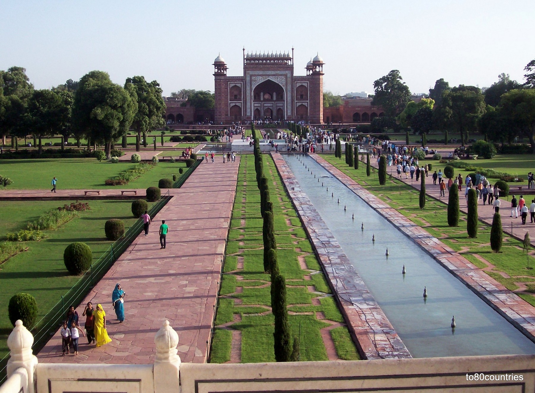 Taj Mahal - Gartenanlage - Agra