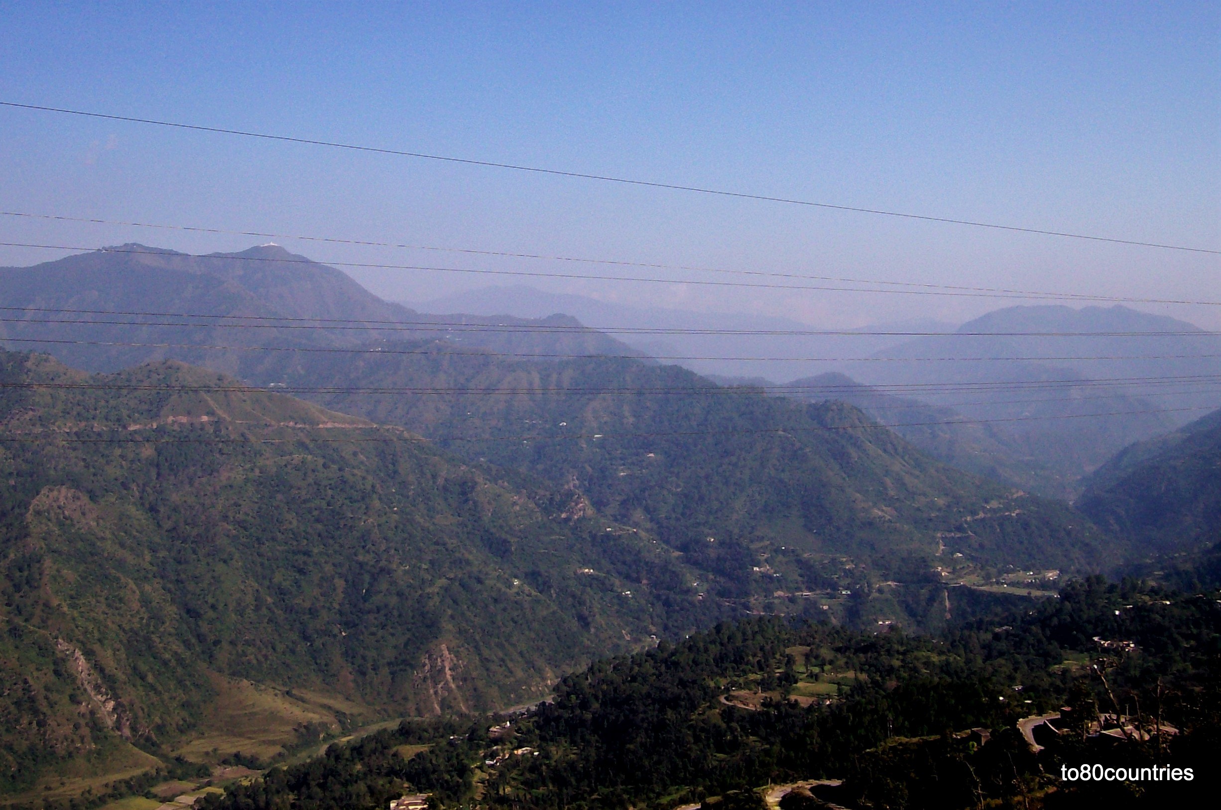 Aussicht von der Kalka-Shimla-Bahn - Himalaja-Vorgebirge