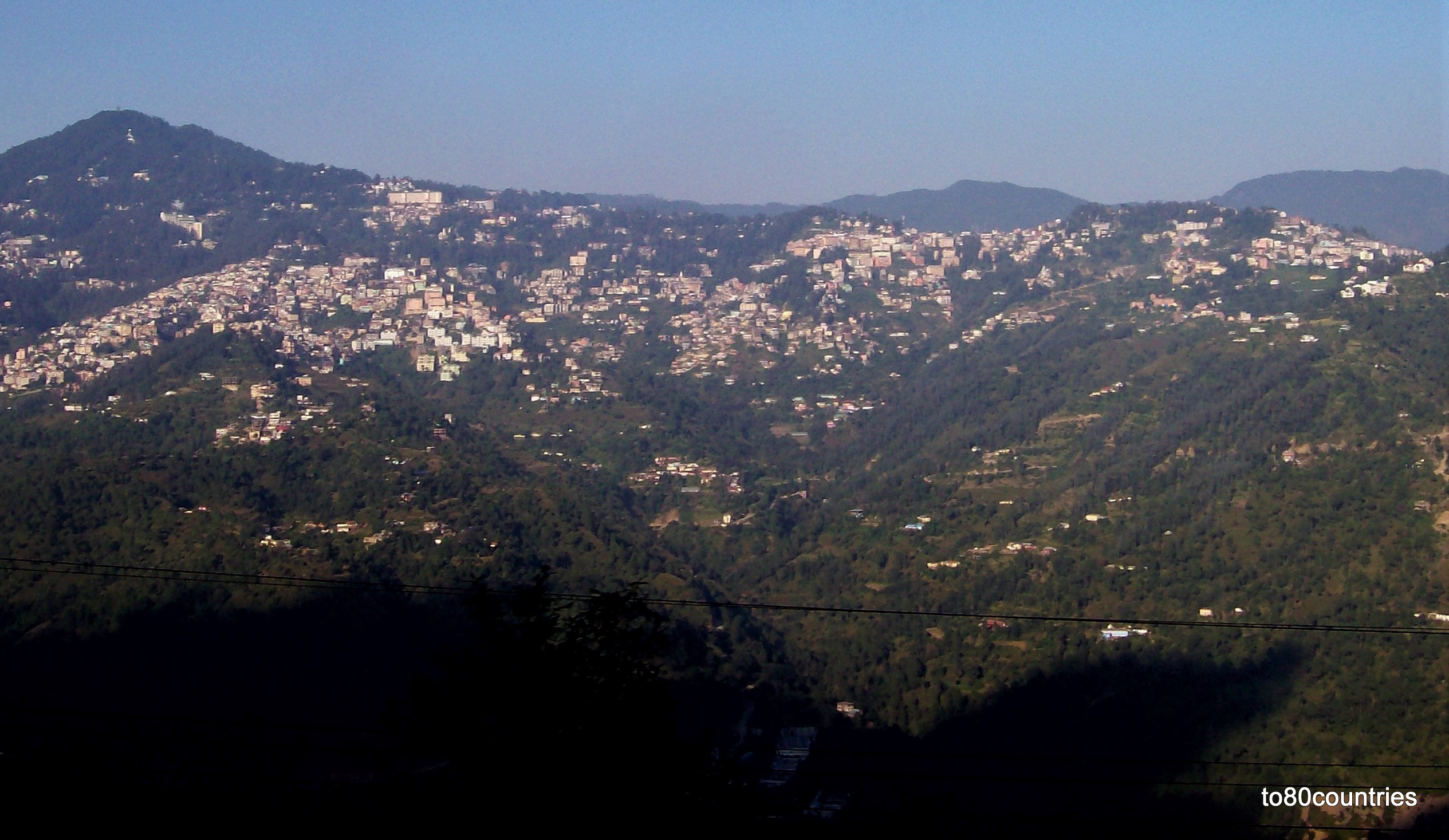Shimla in der Abendsonne - Himalaja-Vorgebirge