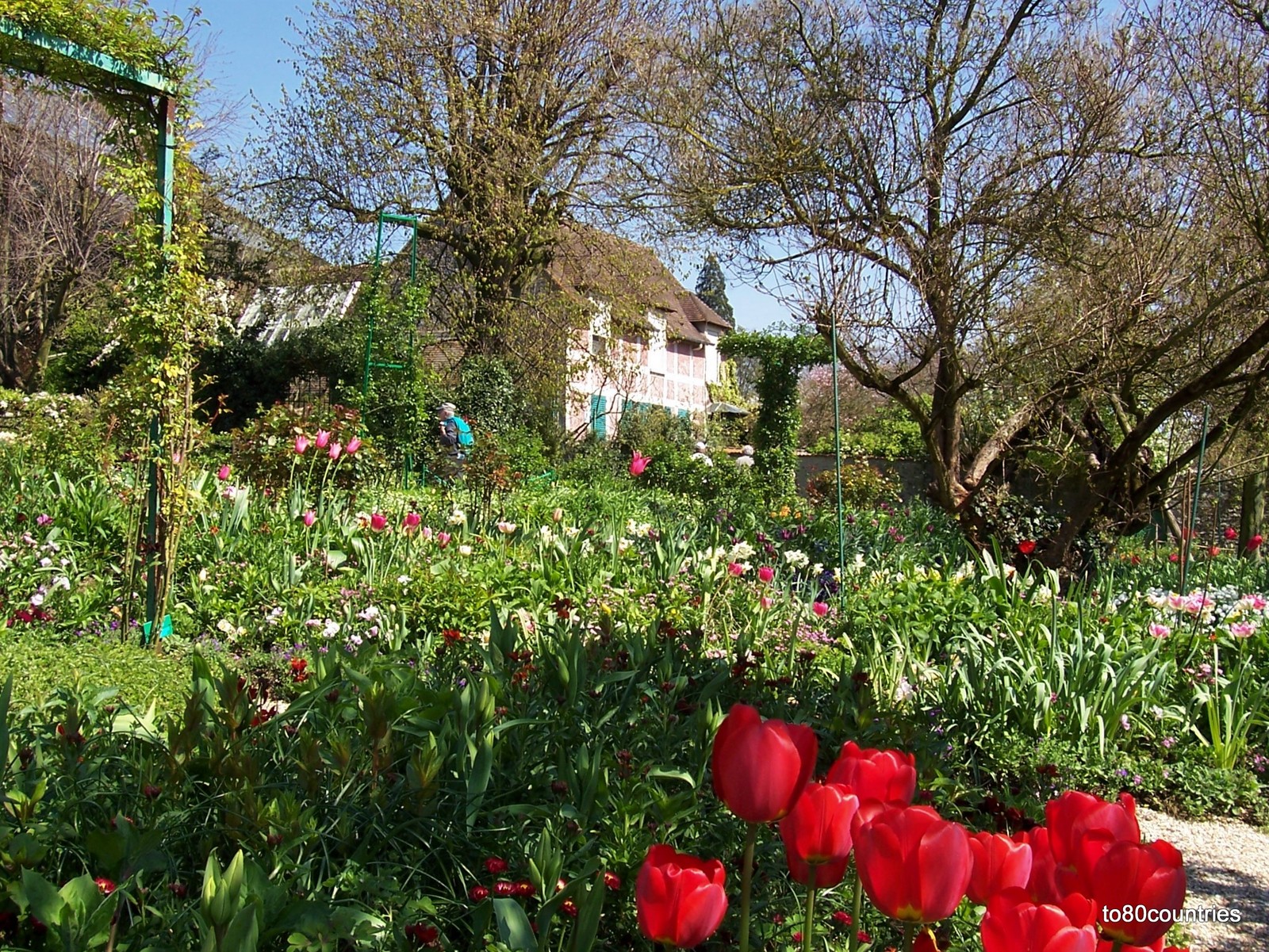 Der Garten Clos Normand von Claude Monet in Giverny 