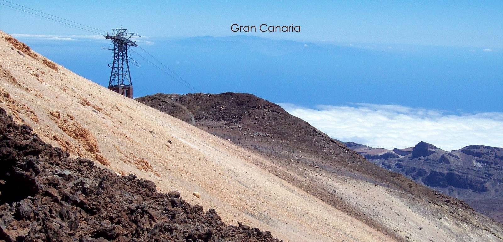 Ausblick vom Teide auf Gran Canaria