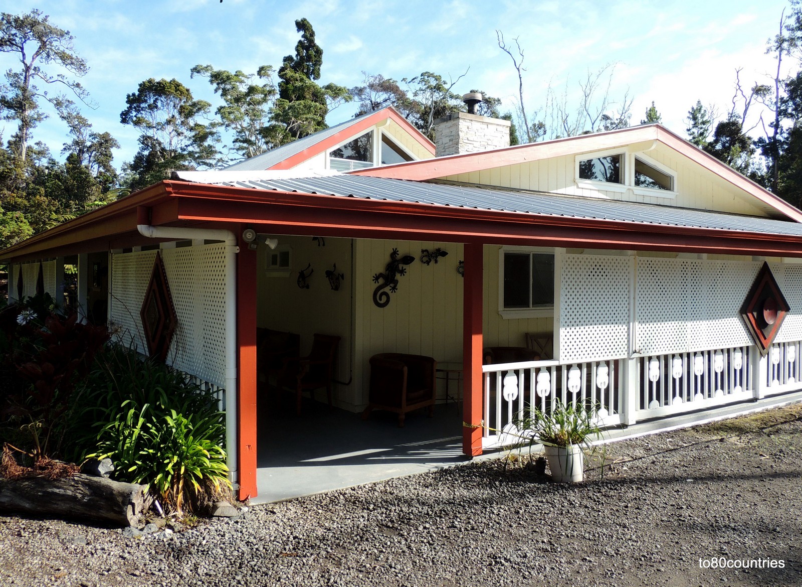 Lodge im Volcano-Village auf Hawaii