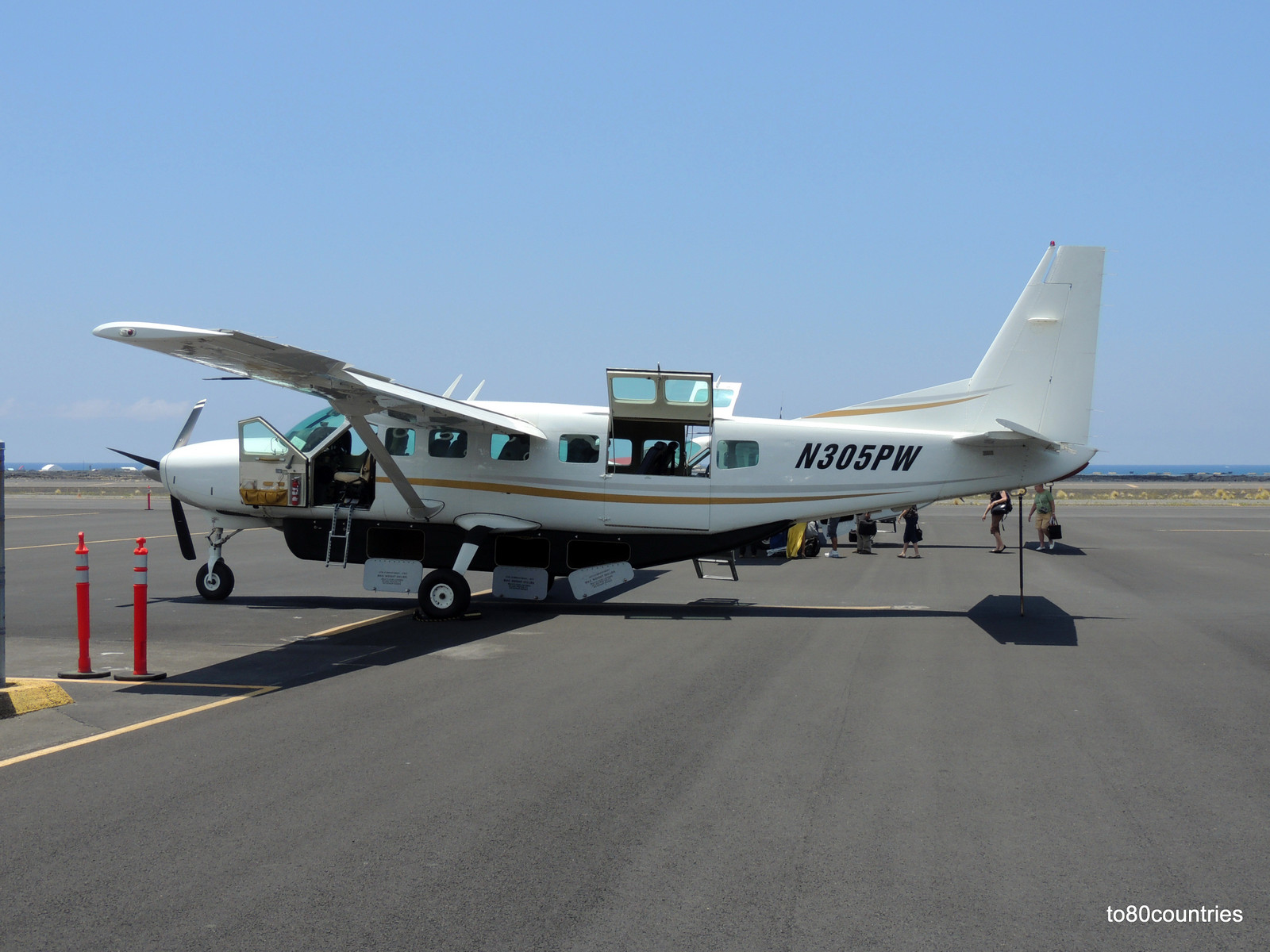 Pacific Wings Cessna - vor dem Abflug in Kona - Hawaii