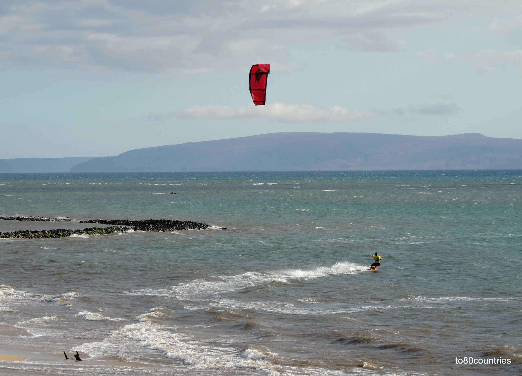 Kite-Surfer vor Kihei - Maui