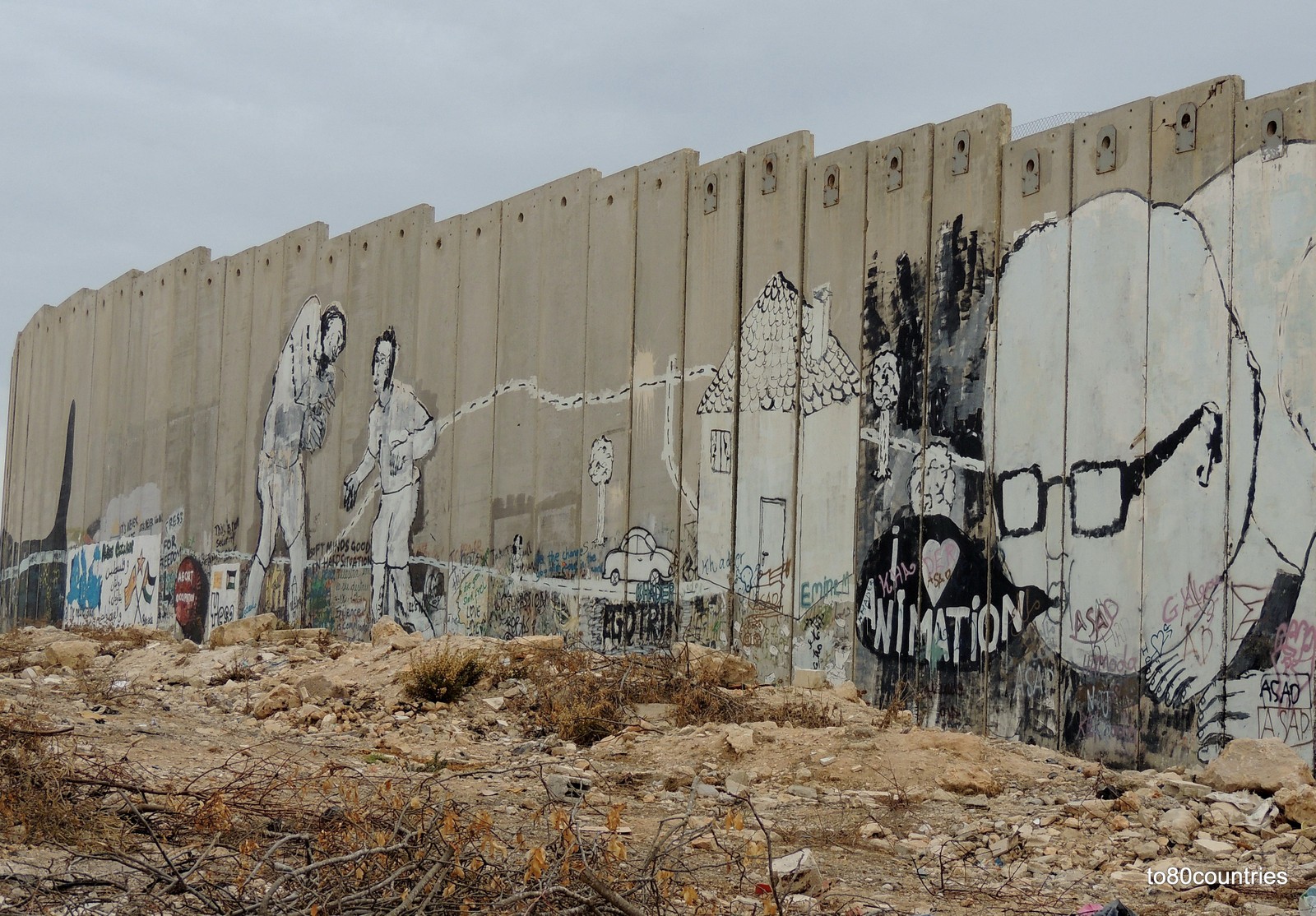 (Abgrenzungs-)Mauer bei Bethlehem