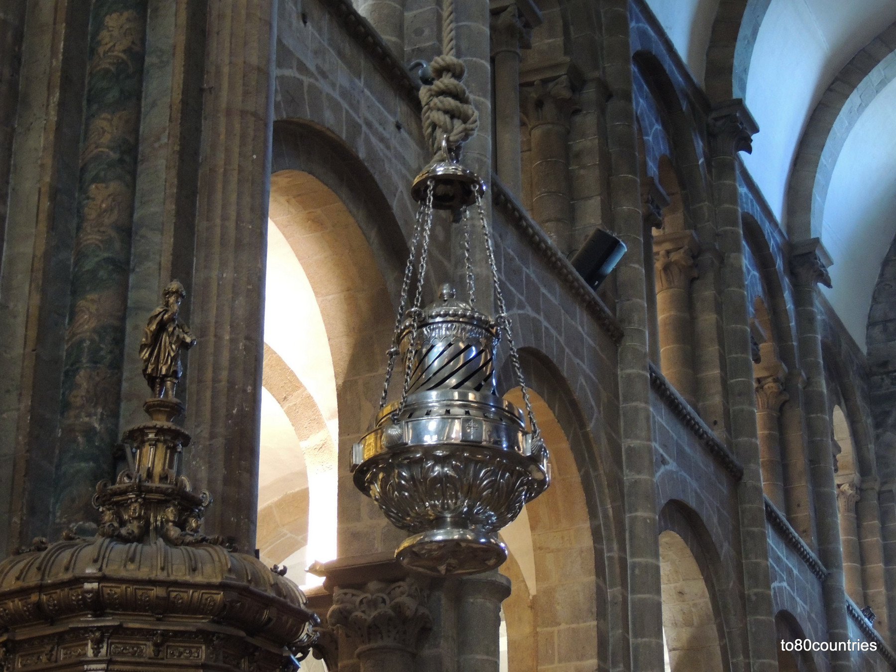 Botafumeiro in der Jakobs-Kathedrale