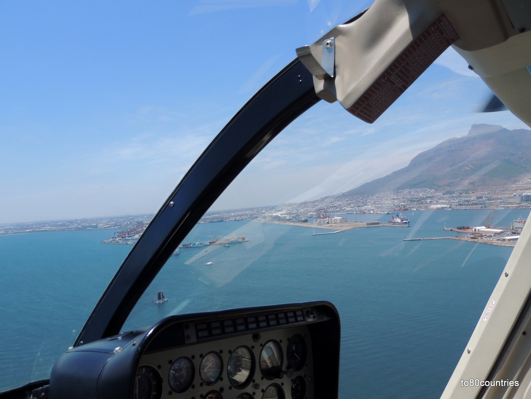 Helikopterflug über Kapstadt