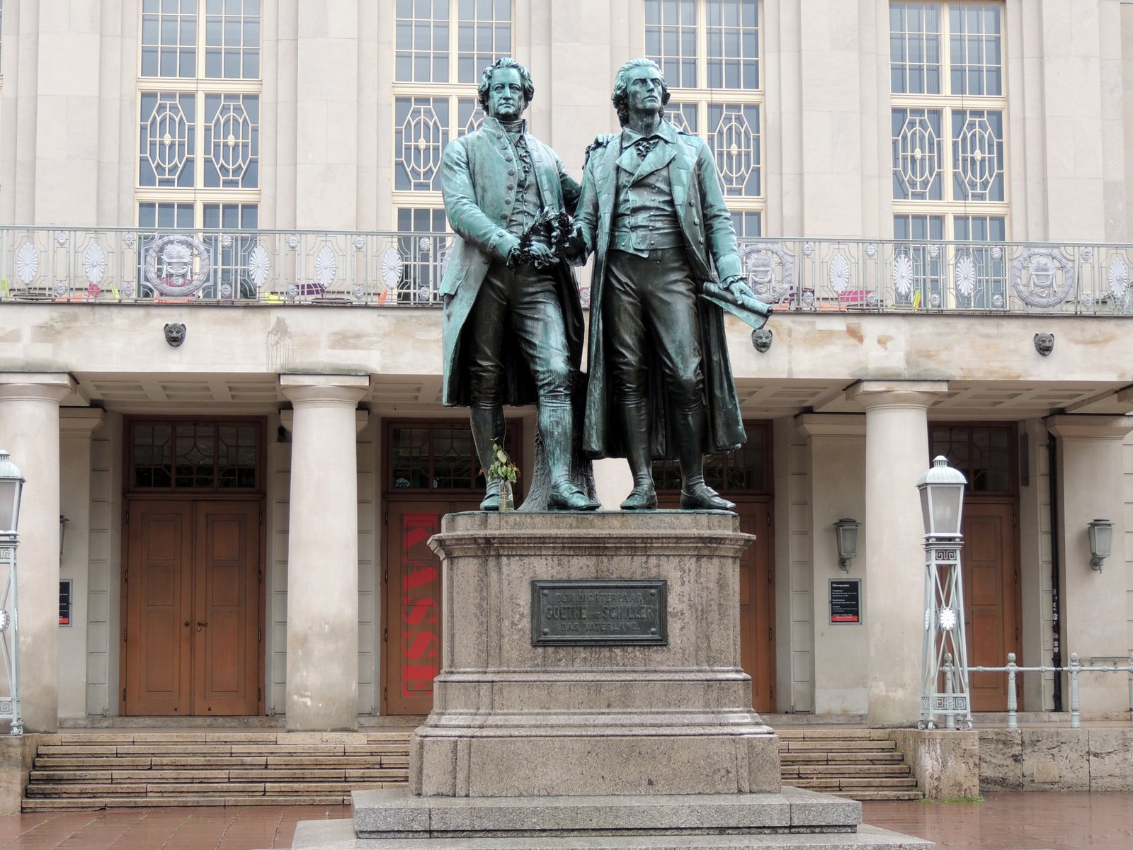 Goethe und Schiller in Weimar / Thüringen