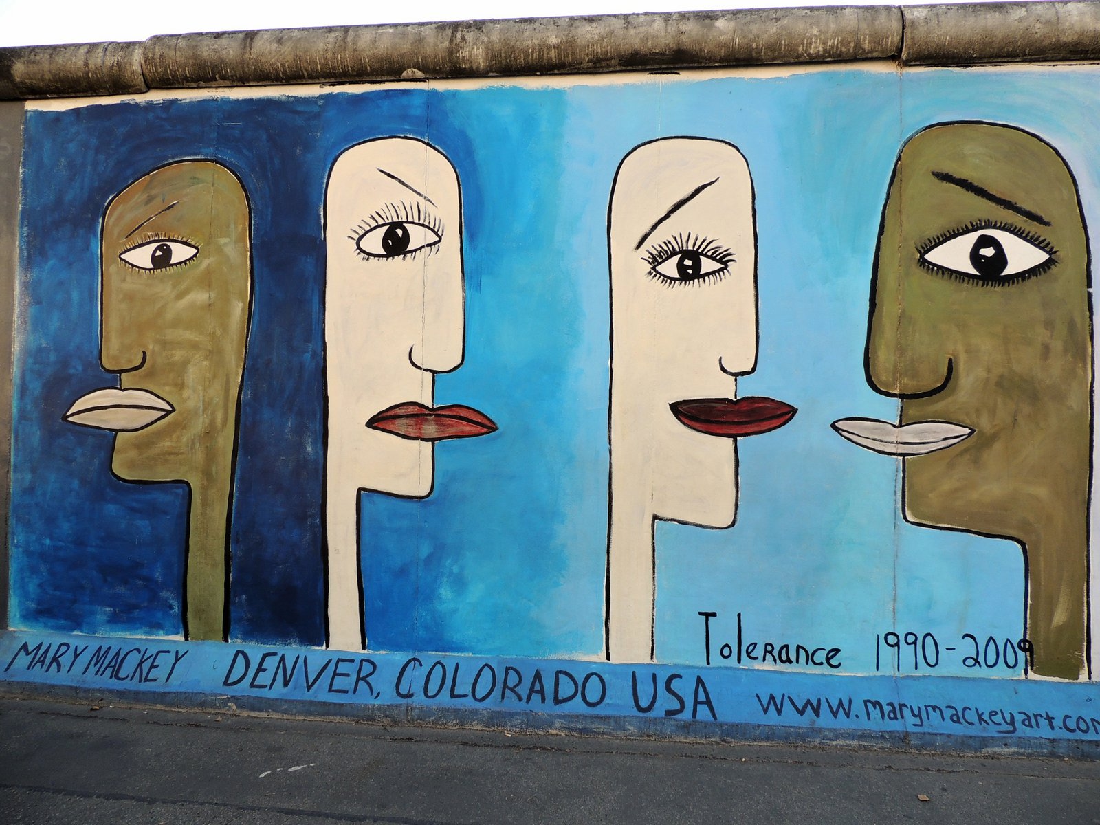 East Side Gallery - Tolerance 1990 - 2009