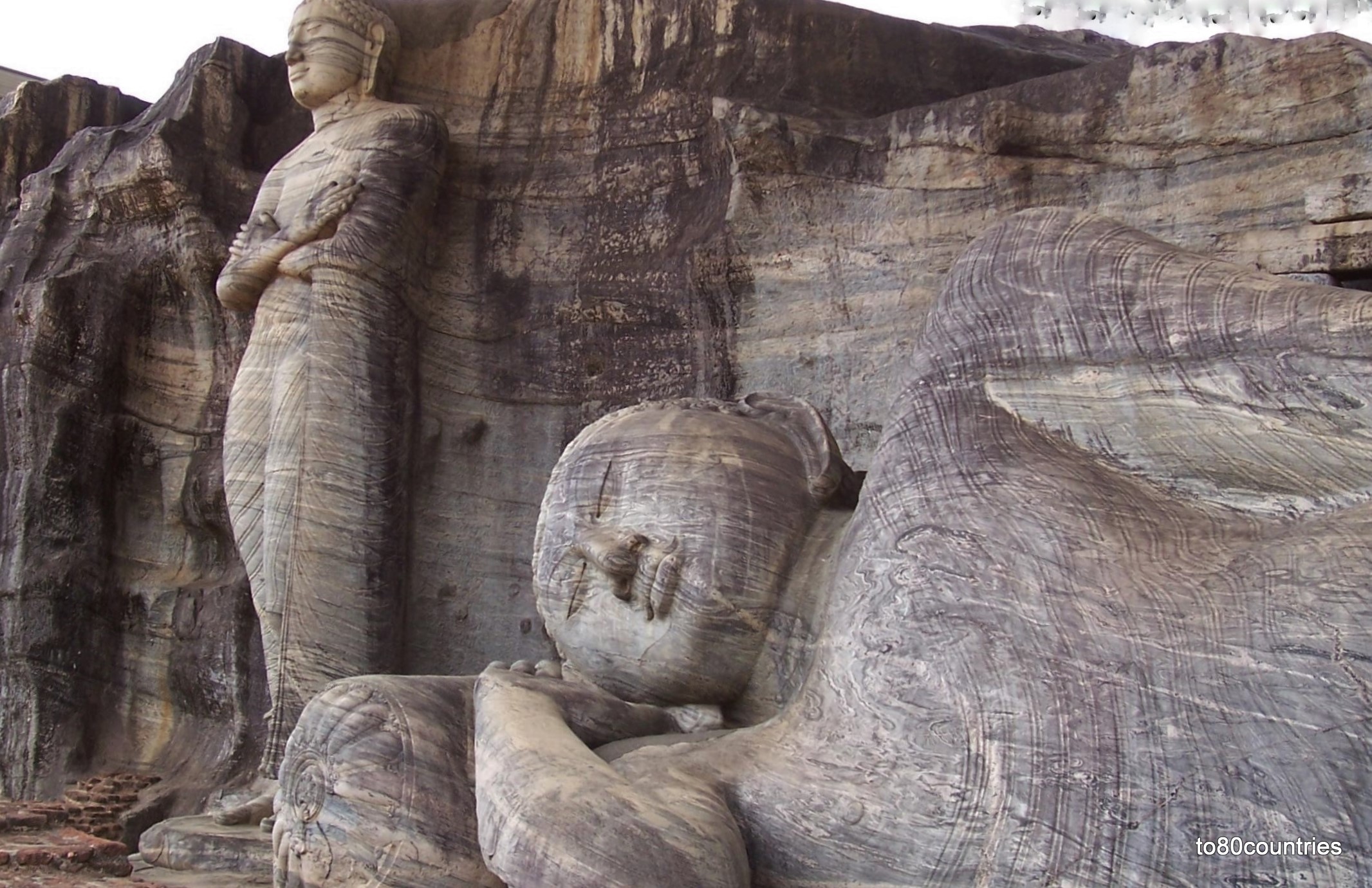 Felsentempel "Gal Vihara" - Ceylon