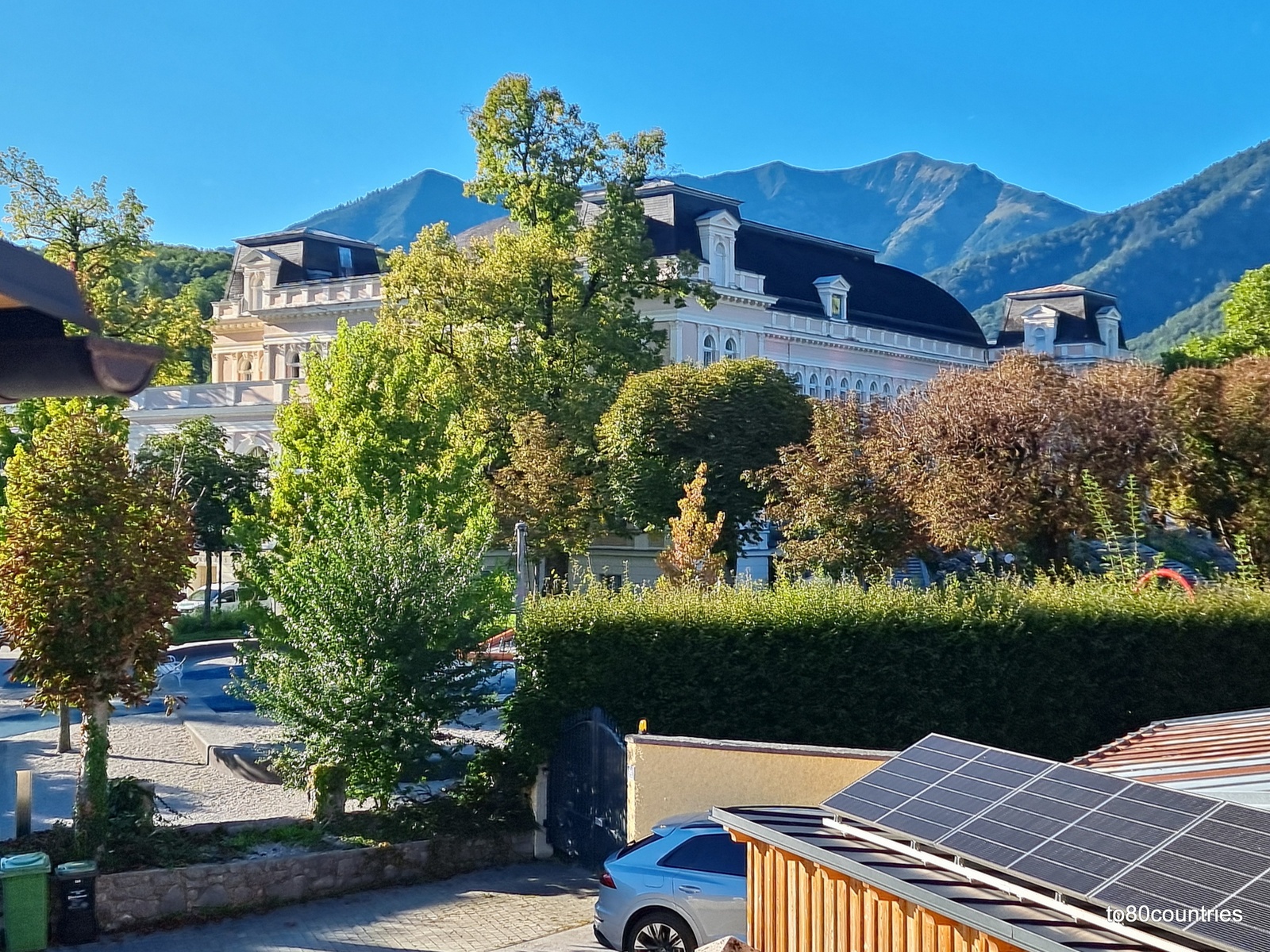 Im Kurpark - Bad Ischl - Aussicht von der Terrasse