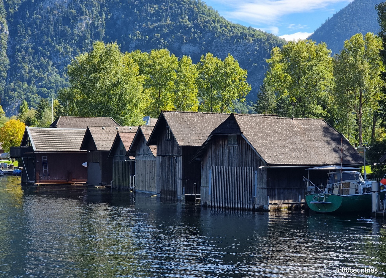 Bootshäuser von Ebensee - Salzkammergut