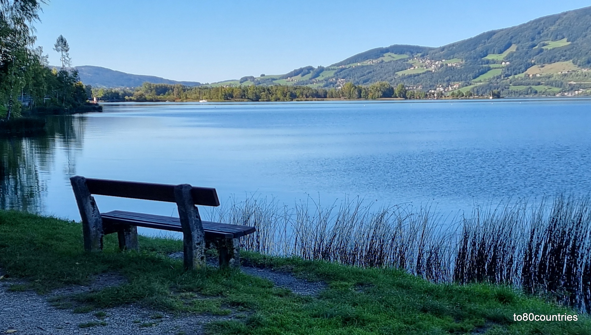 Blick auf den Ort Mondsee - Salzkammergut