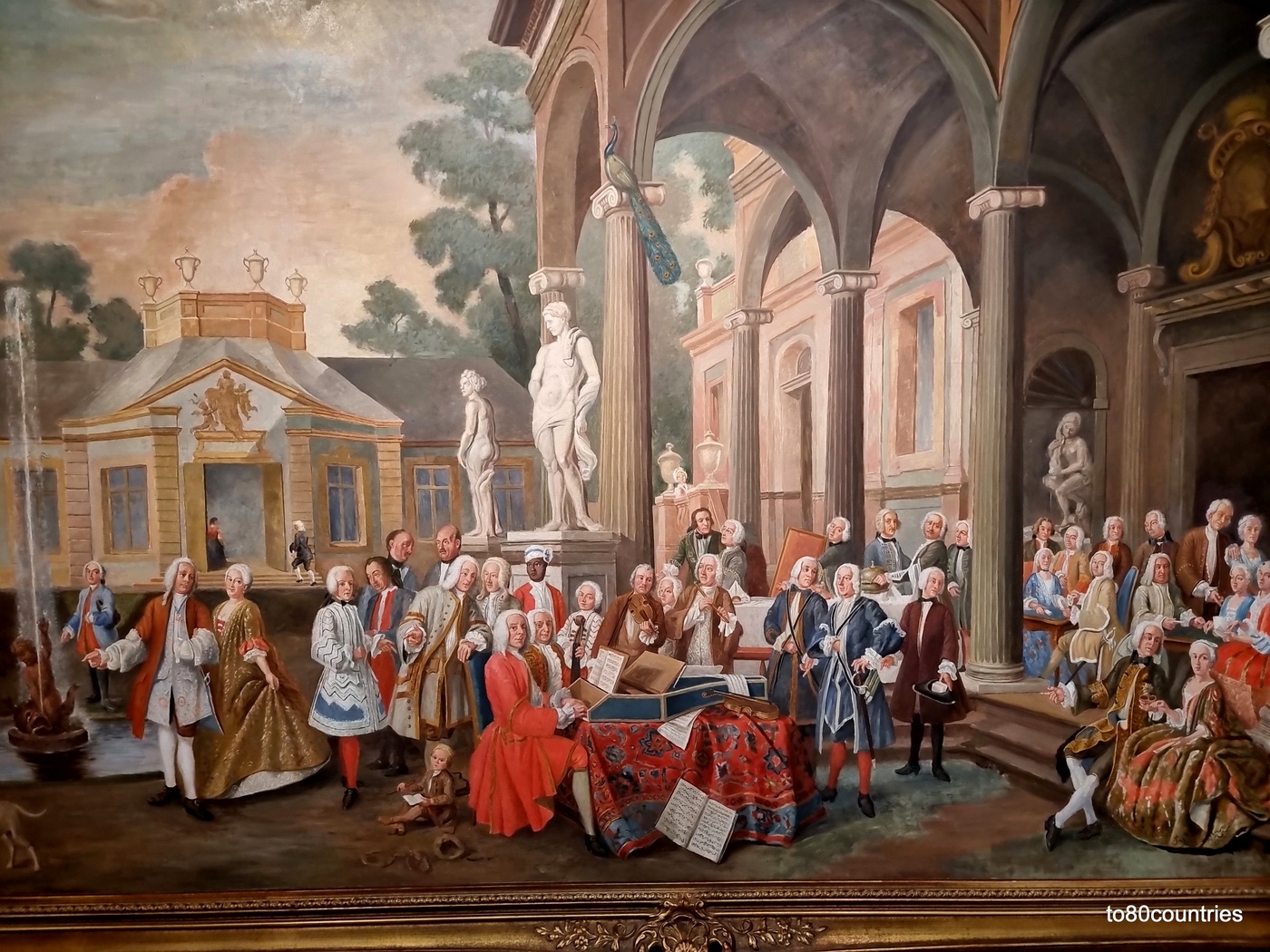 Hofkonzert in Ismaning" aus dem Jahr 1733 von Peter Jakob Horemans