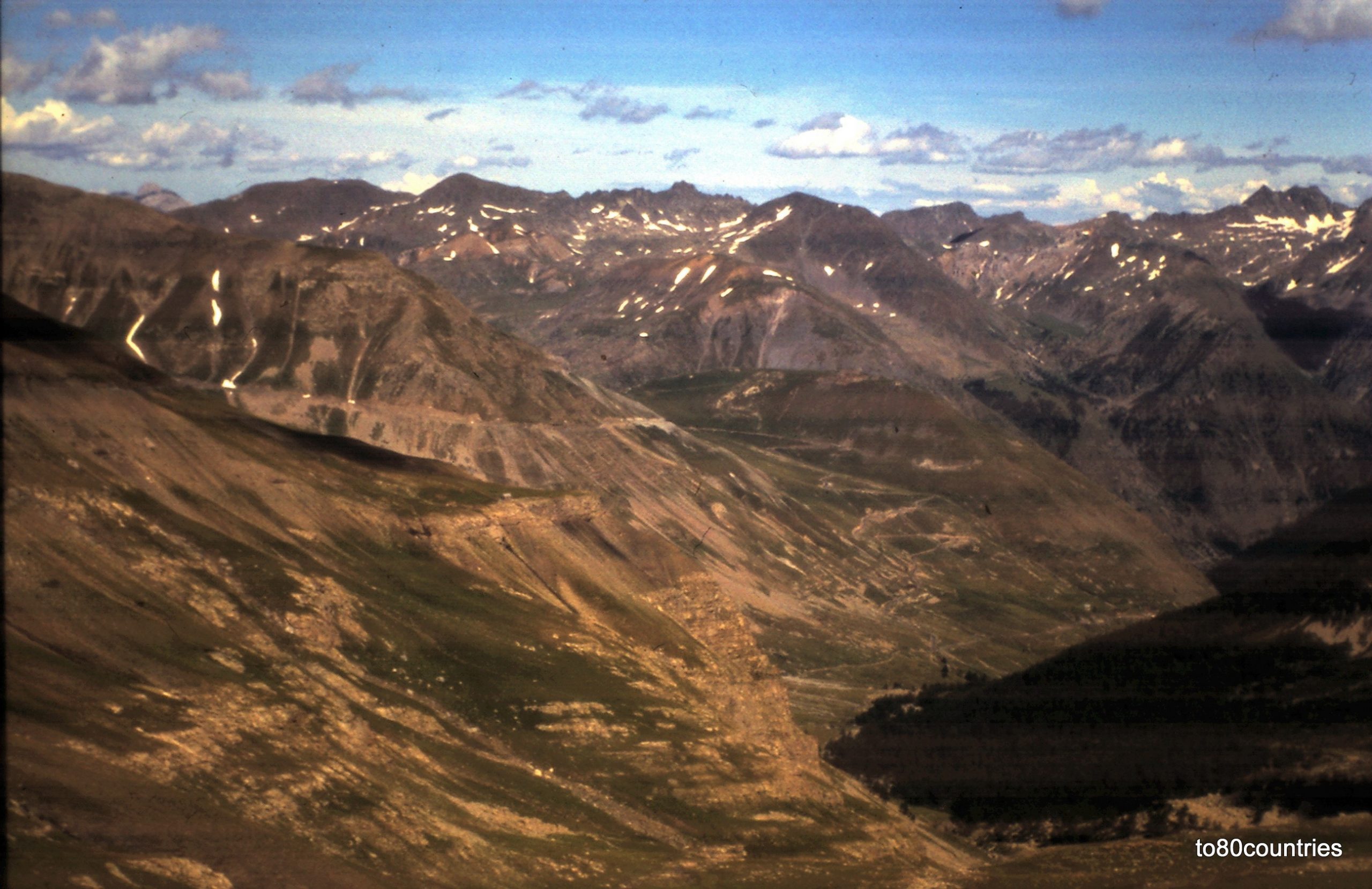 Route-des-Grandes-Alpes - Abfahrt vom Col de la Bonette / Seealpen --1978